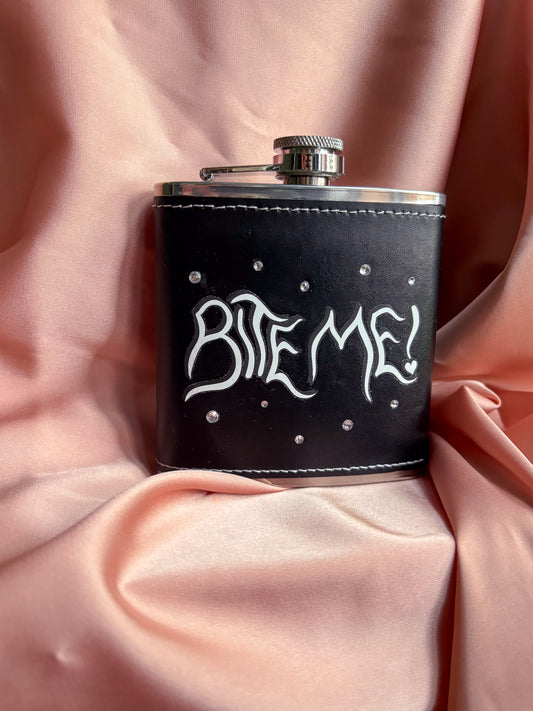 Bite me hipflask