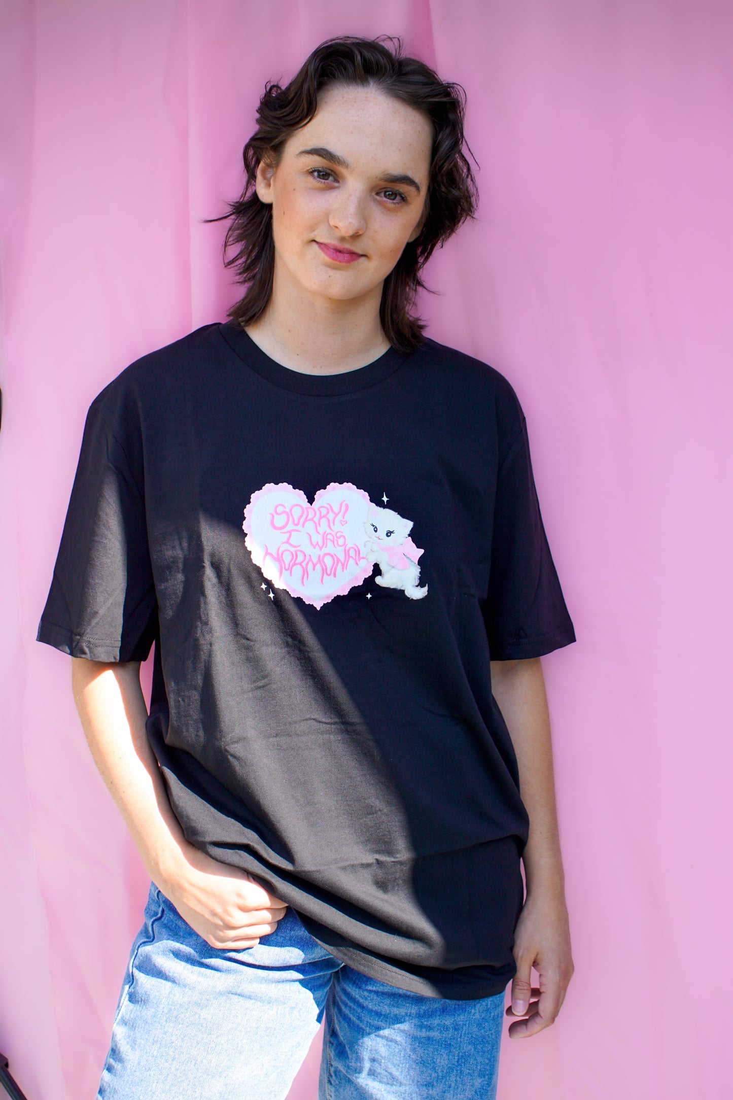 Sorry! I was hormonal black t-shirt