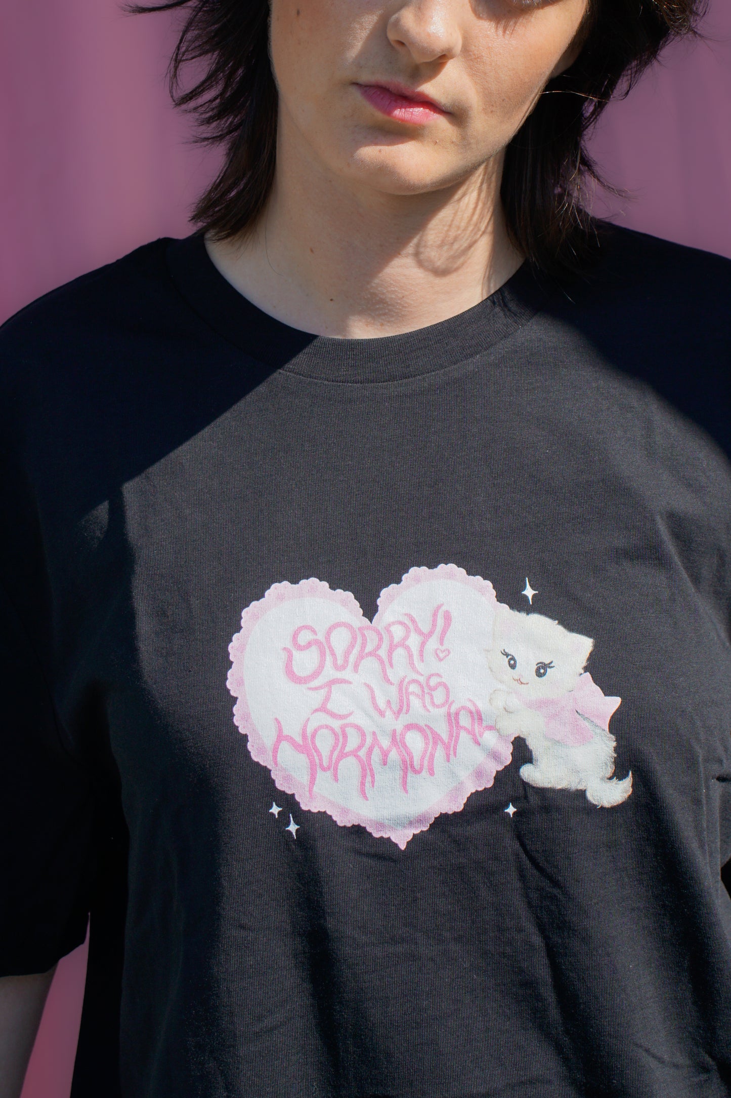Sorry! I was hormonal black t-shirt