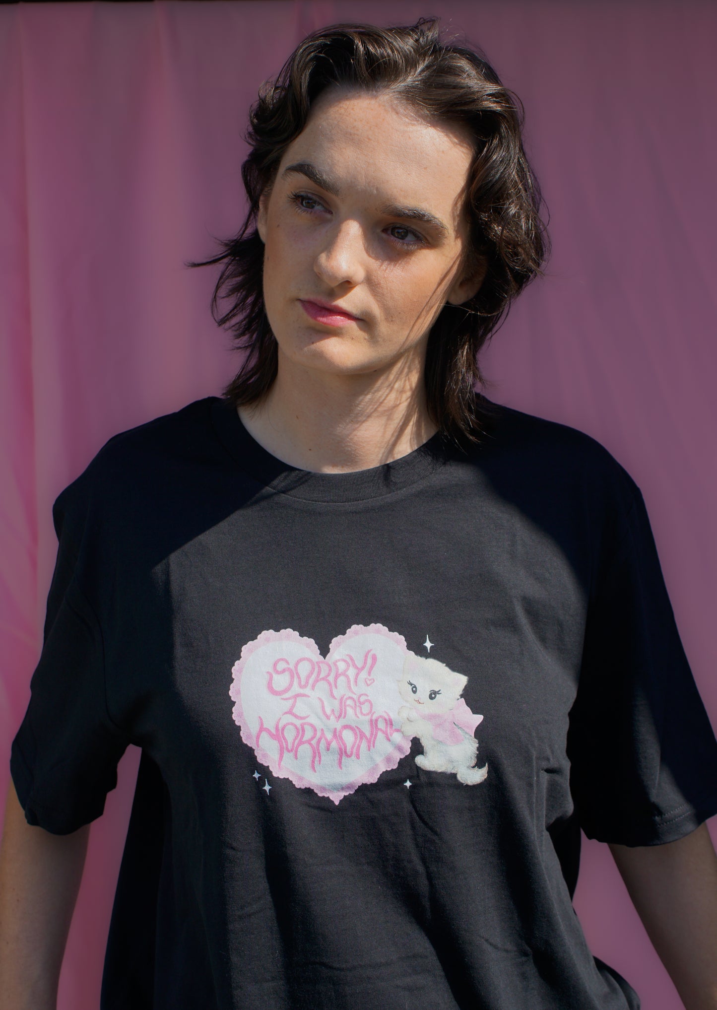 Sorry! I was hormonal black t-shirt