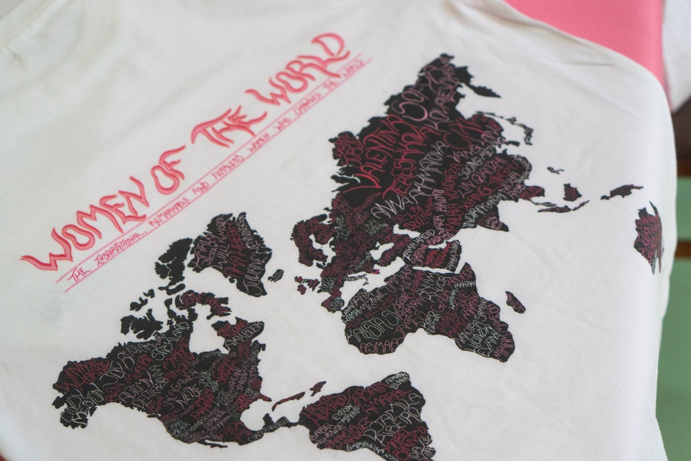 the long sleeve women of the world t-shirt