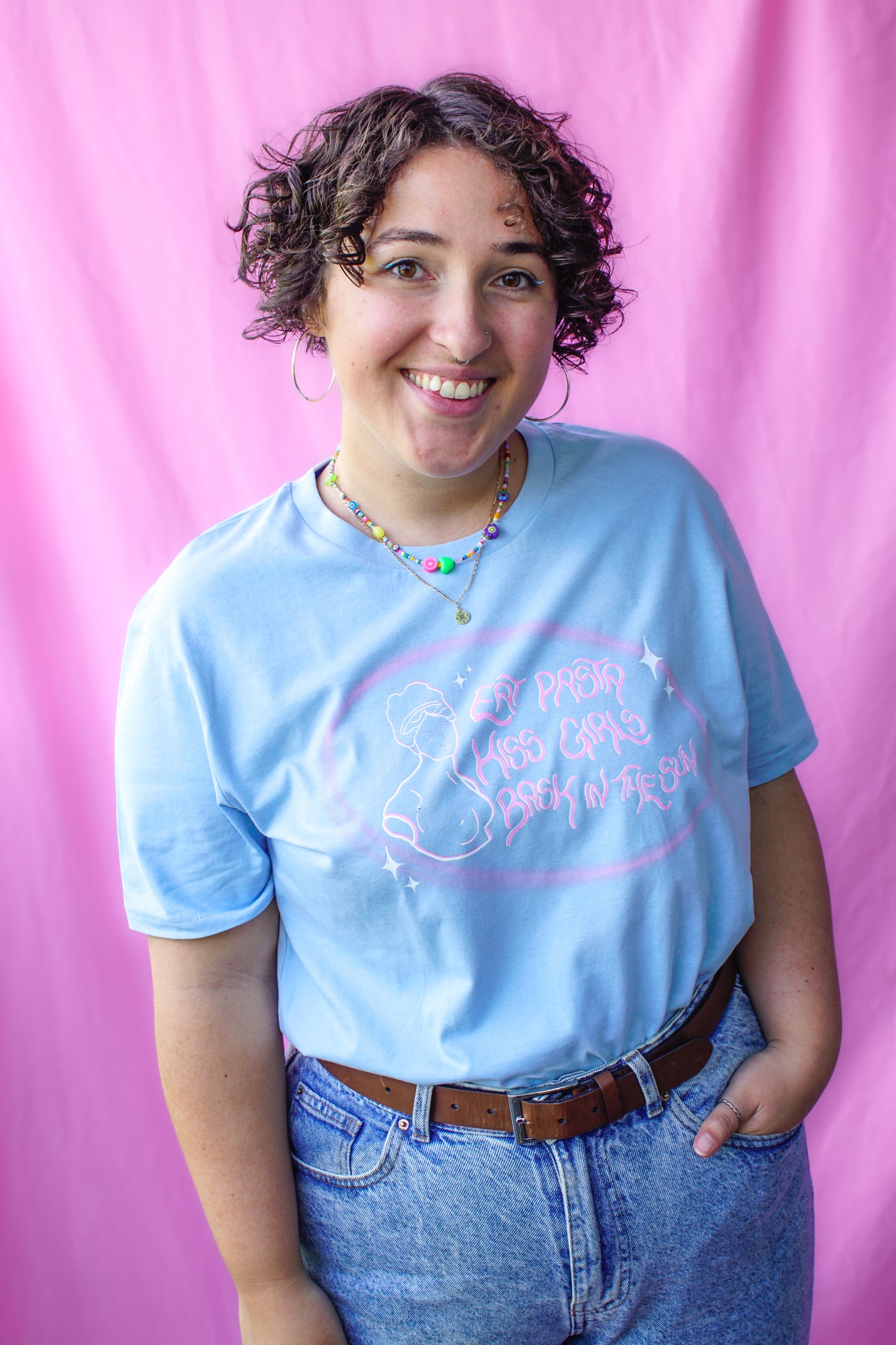 goddess of pasta t-shirt