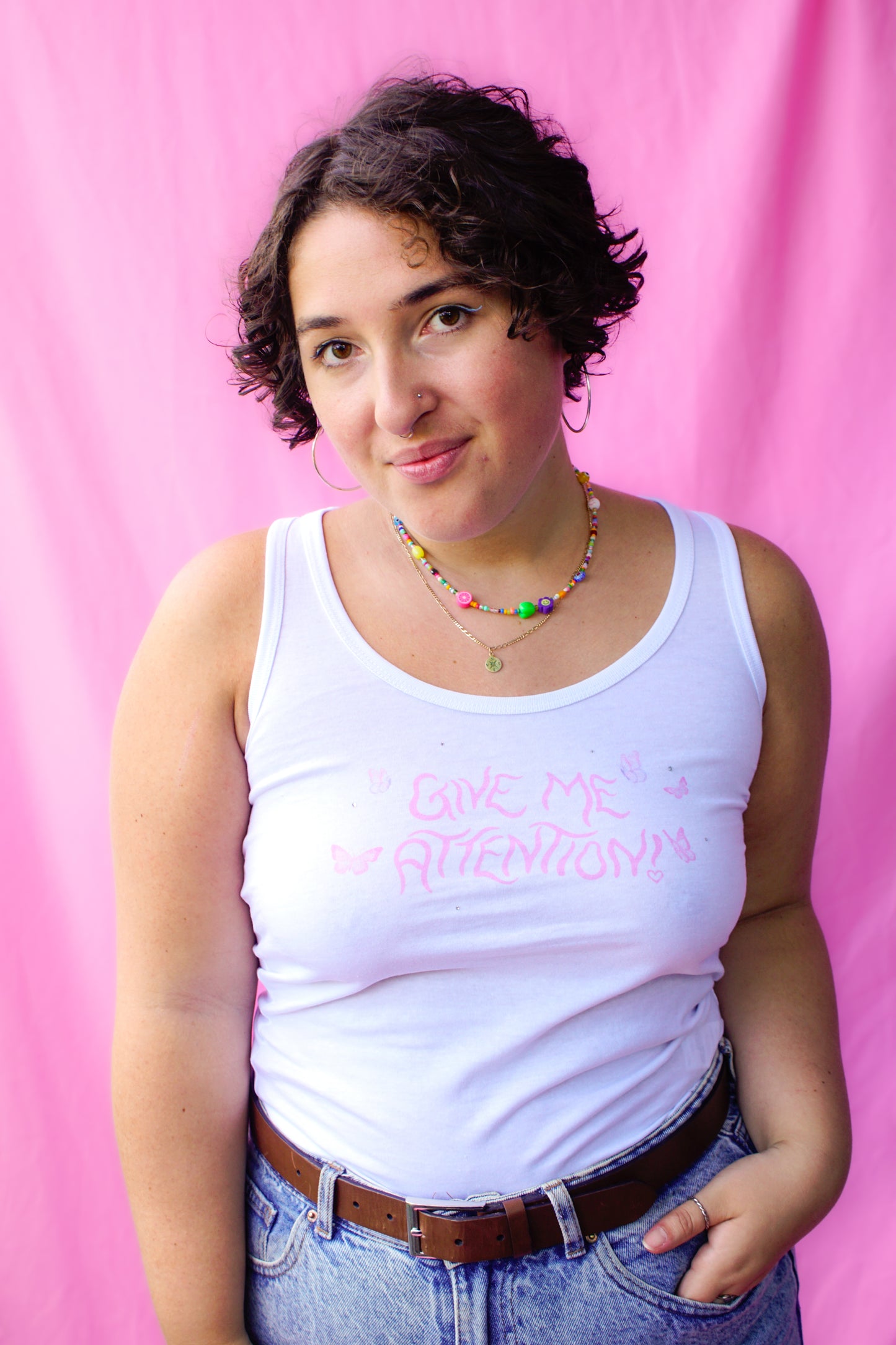 give me attention tank top