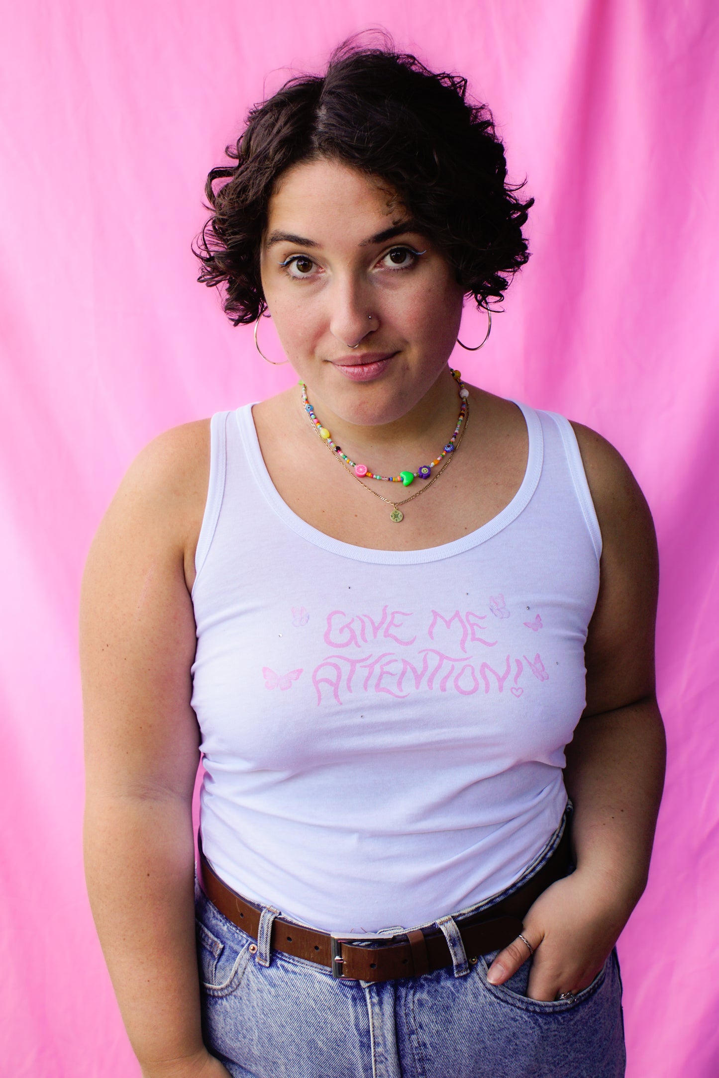 give me attention tank top
