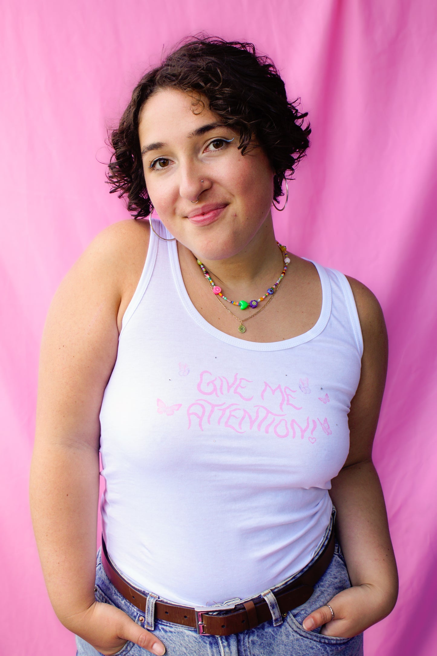 give me attention tank top