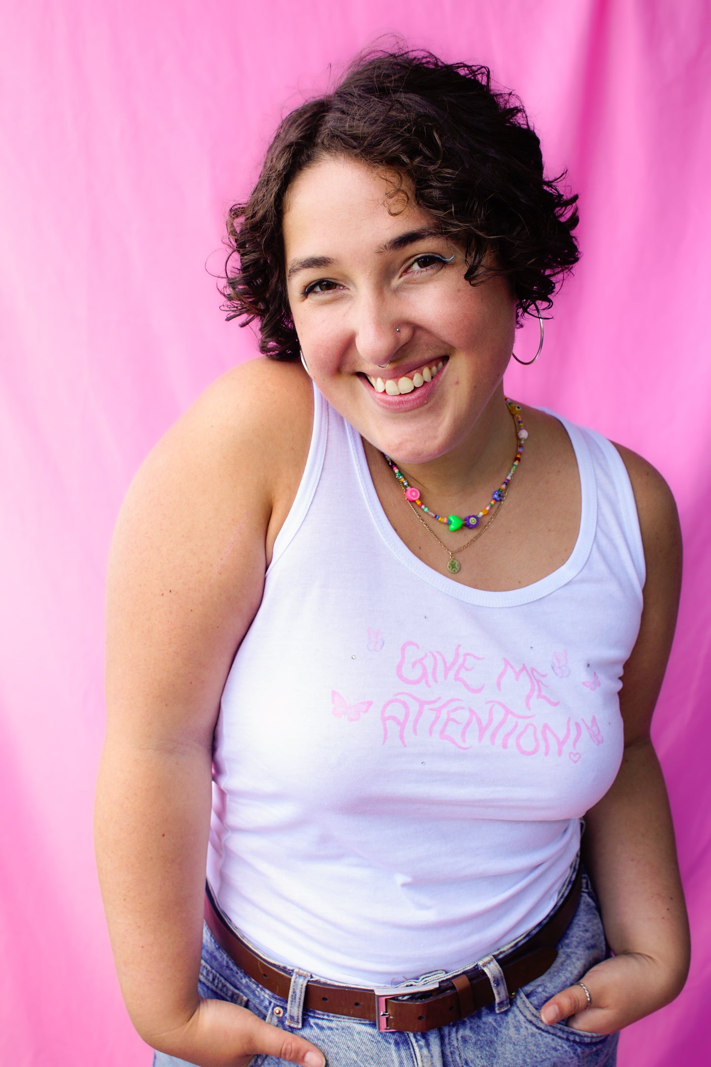 give me attention tank top