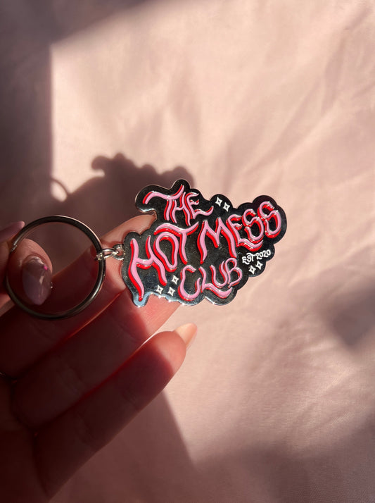 hot mess club key chain