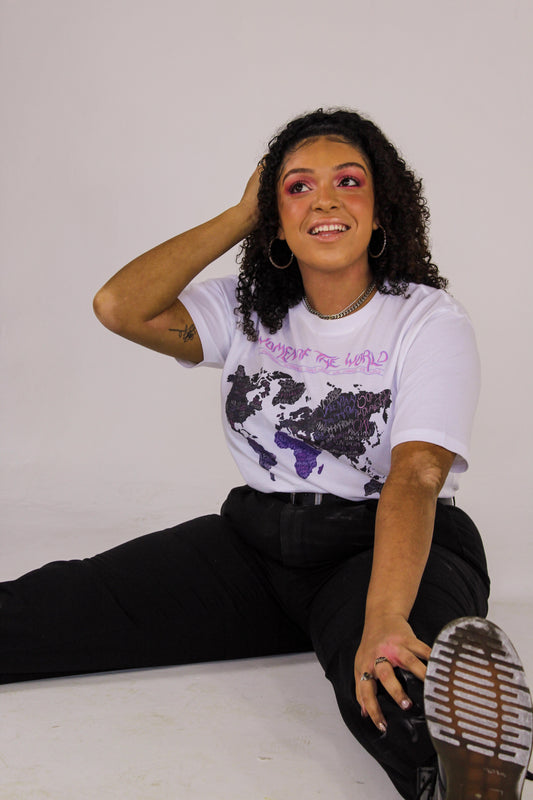 Women of the world lilac short sleeved t-shirt