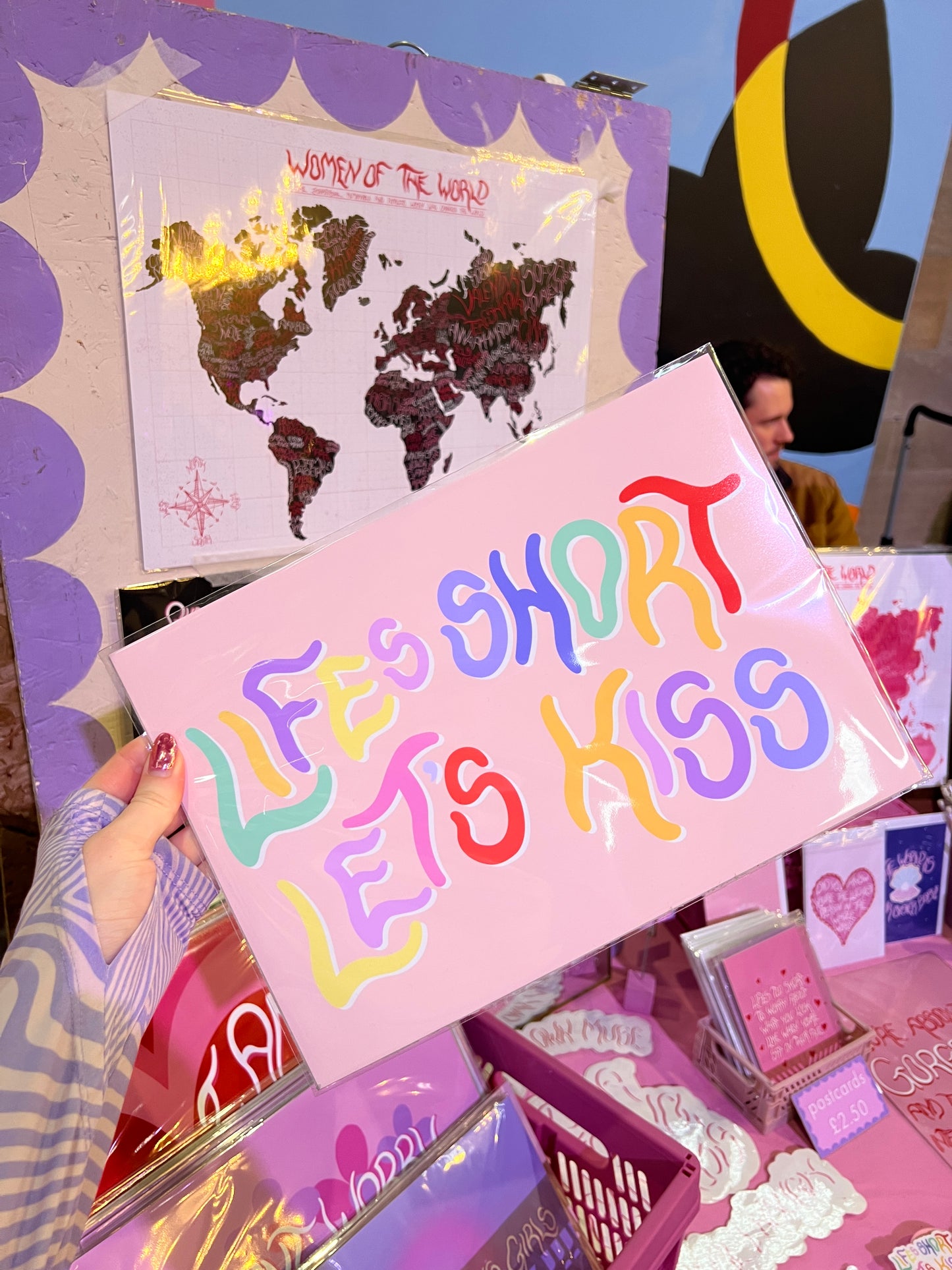 life's short let's kiss print