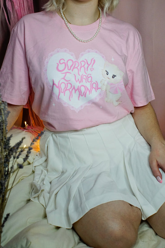 Sorry! I was hormonal t-shirt