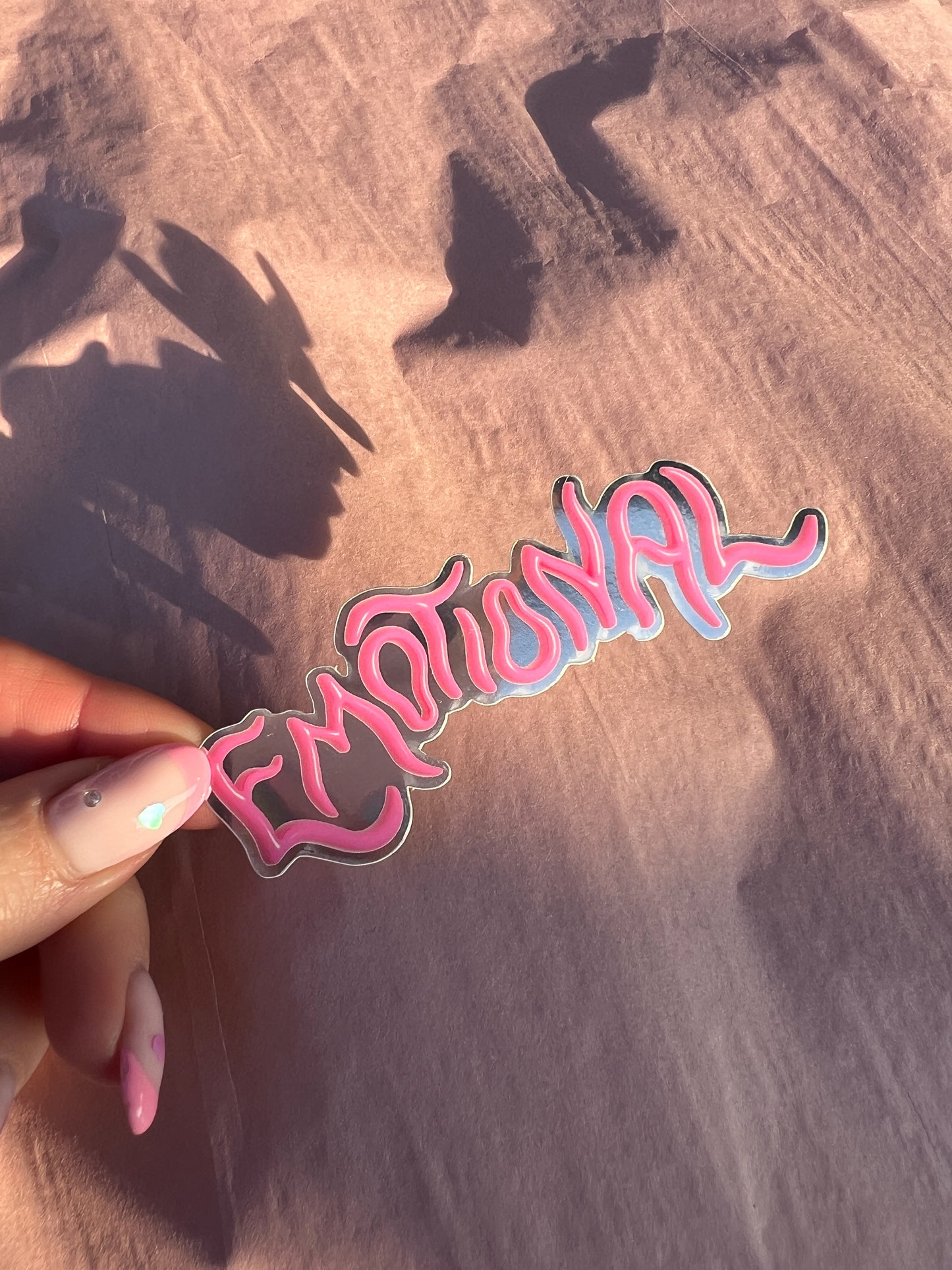 Emotional vinyl sticker