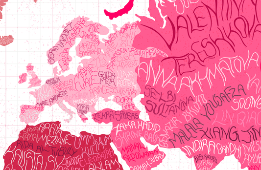 women of the world map