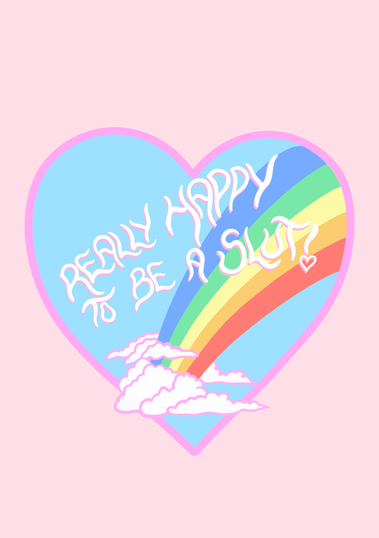 Really happy to be a slut print