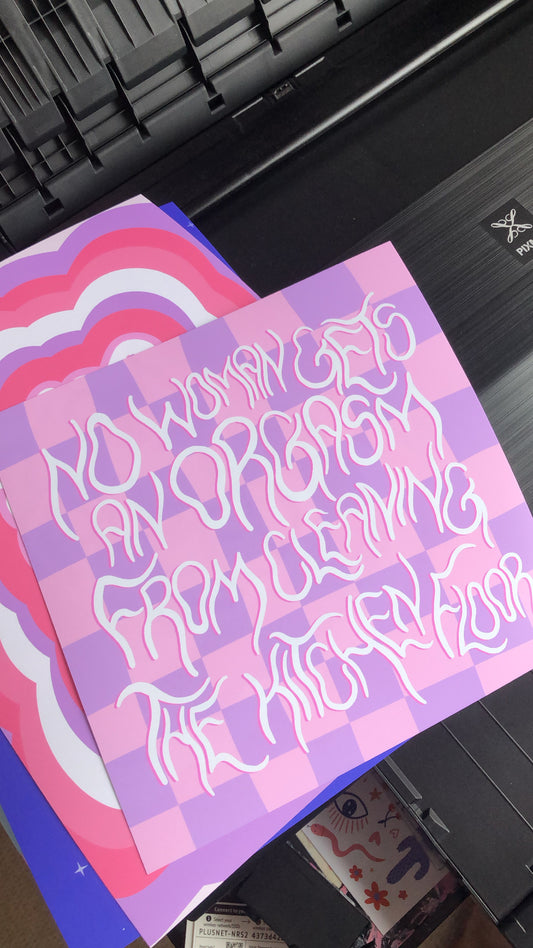 No woman gets an orgasm from cleaning the kitchen floor