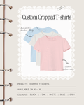 Custom Cropped baby tee