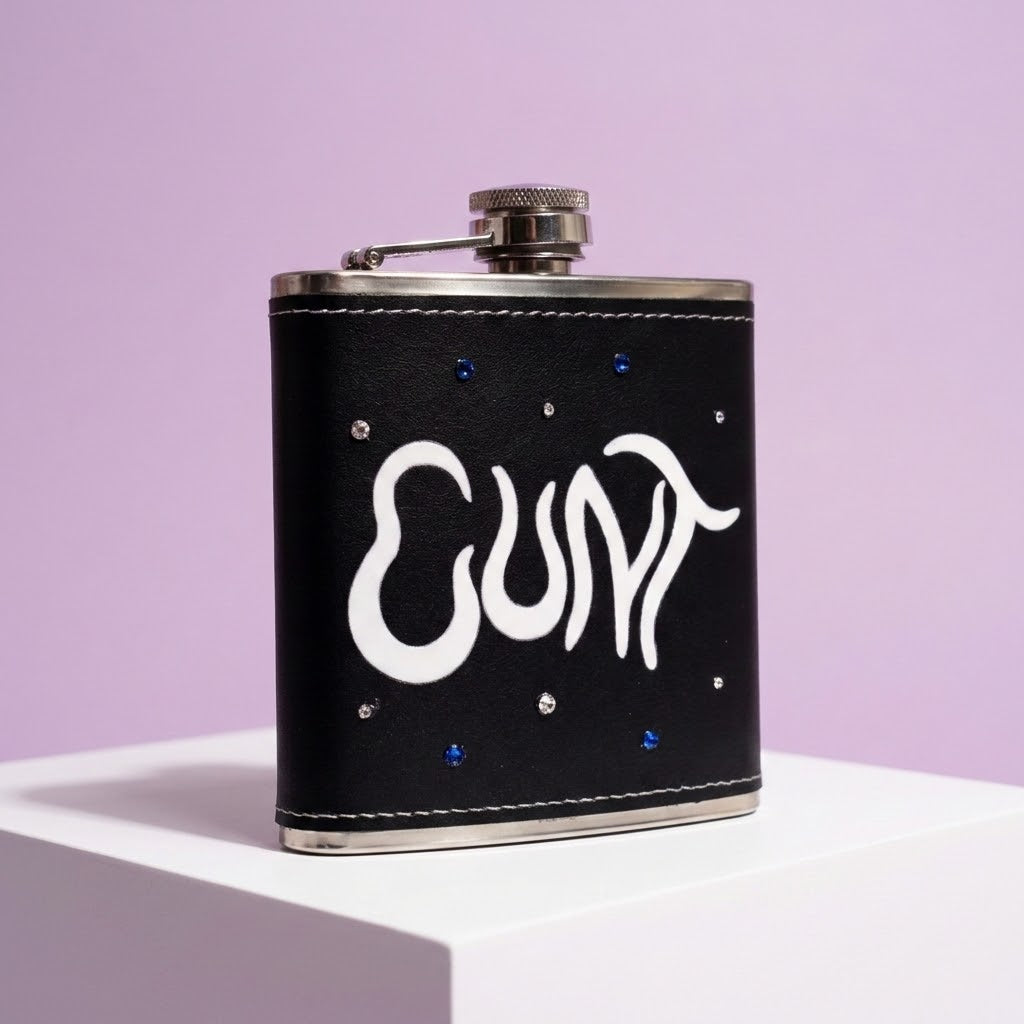 Star Gem Cunt Hip Flask