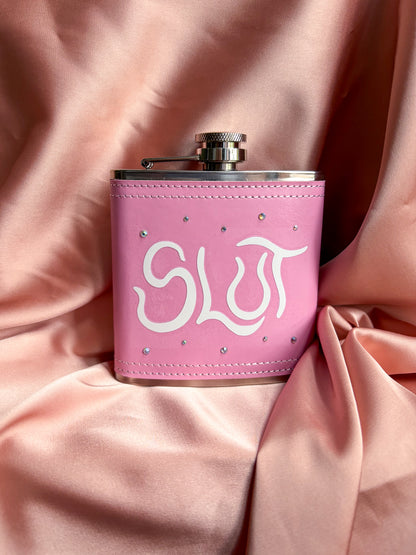 pink slut hip flask