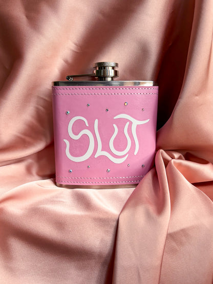 pink slut hip flask