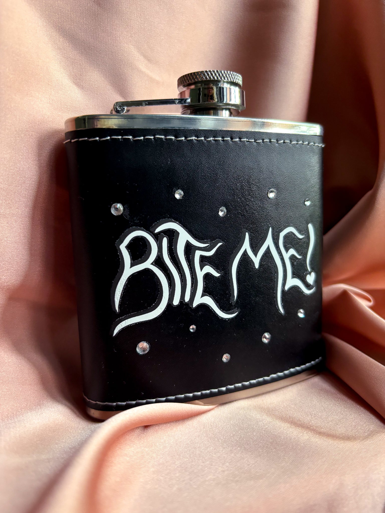 Bite me hipflask