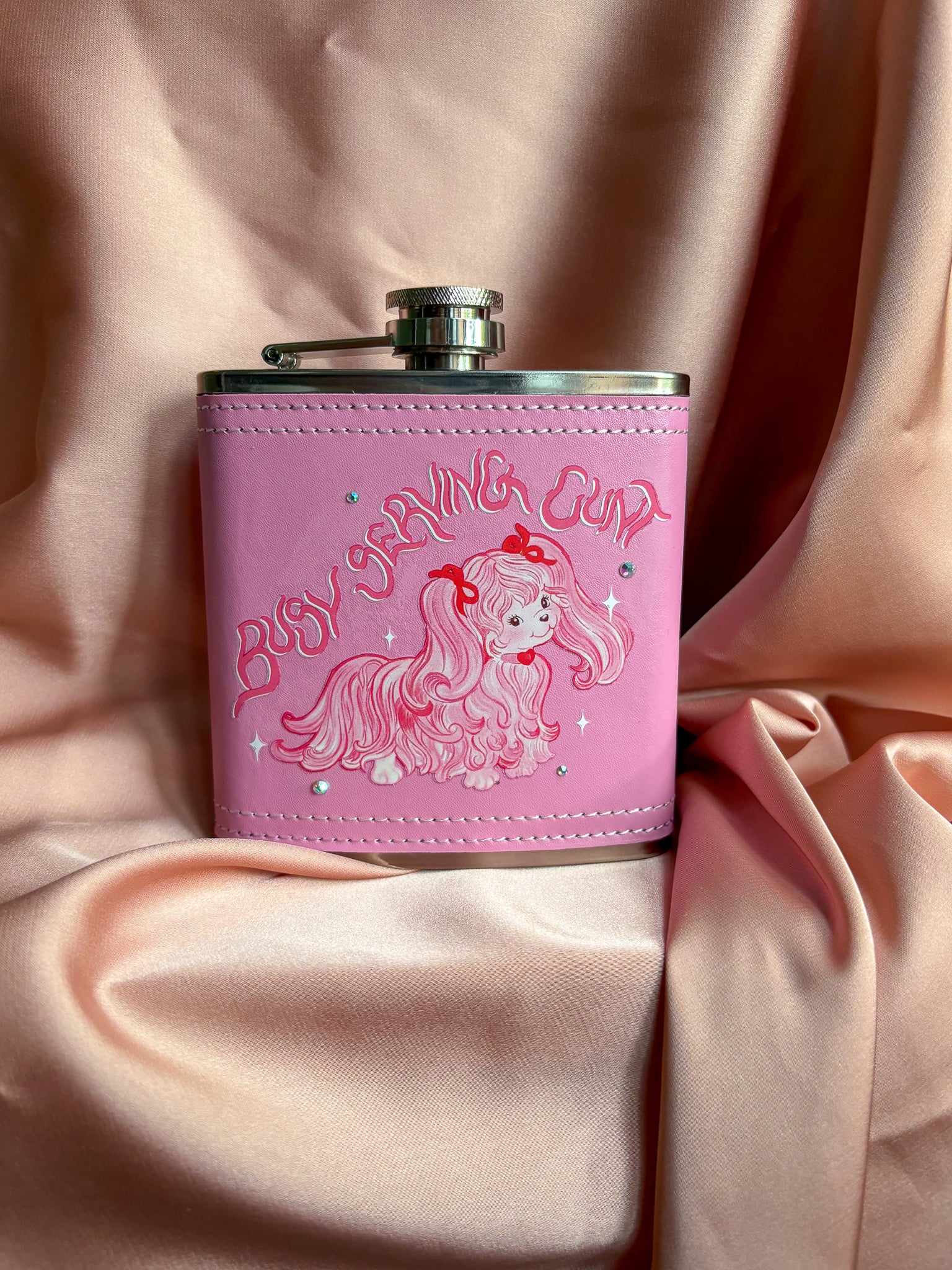 Busy serving c*nt hipflask