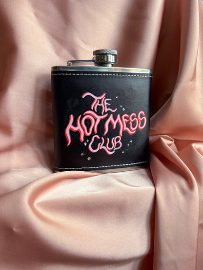 The hot mess club hipflask