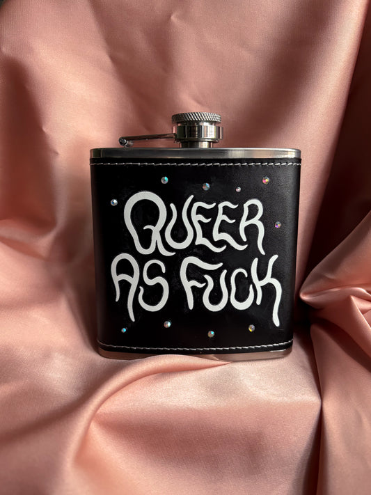 Queer as fuck hipflask