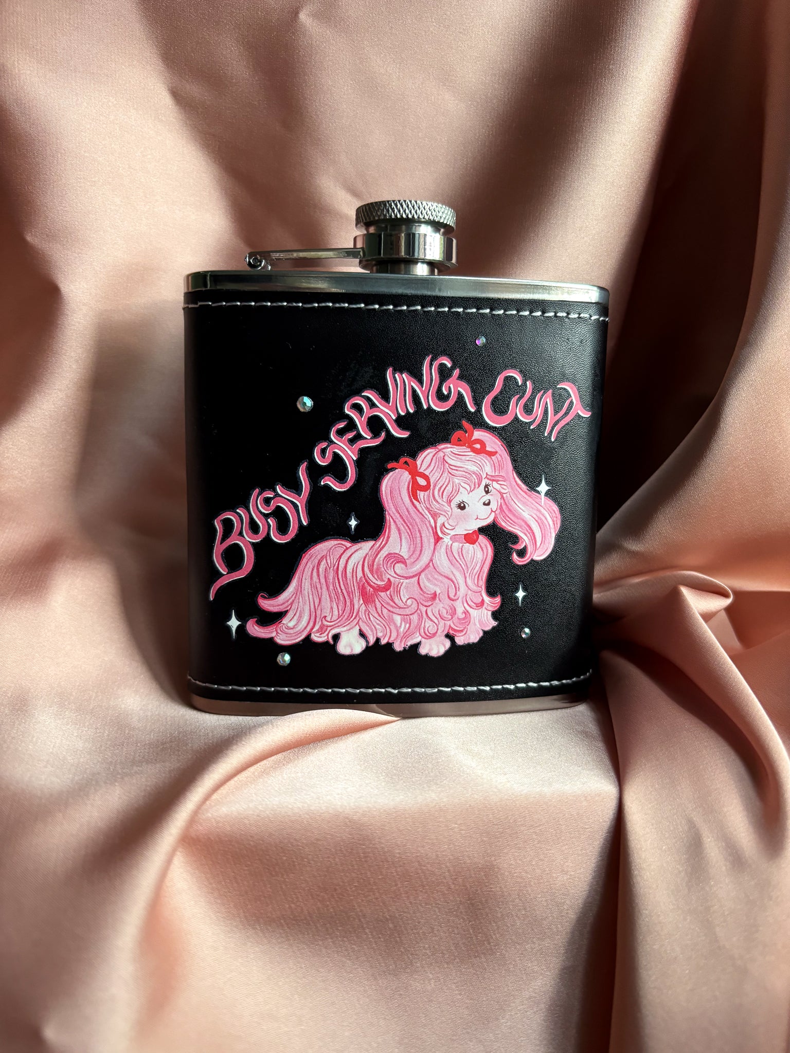 Busy serving c*nt hipflask