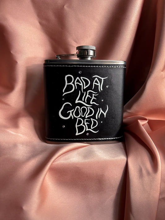 Bad at life hipflask