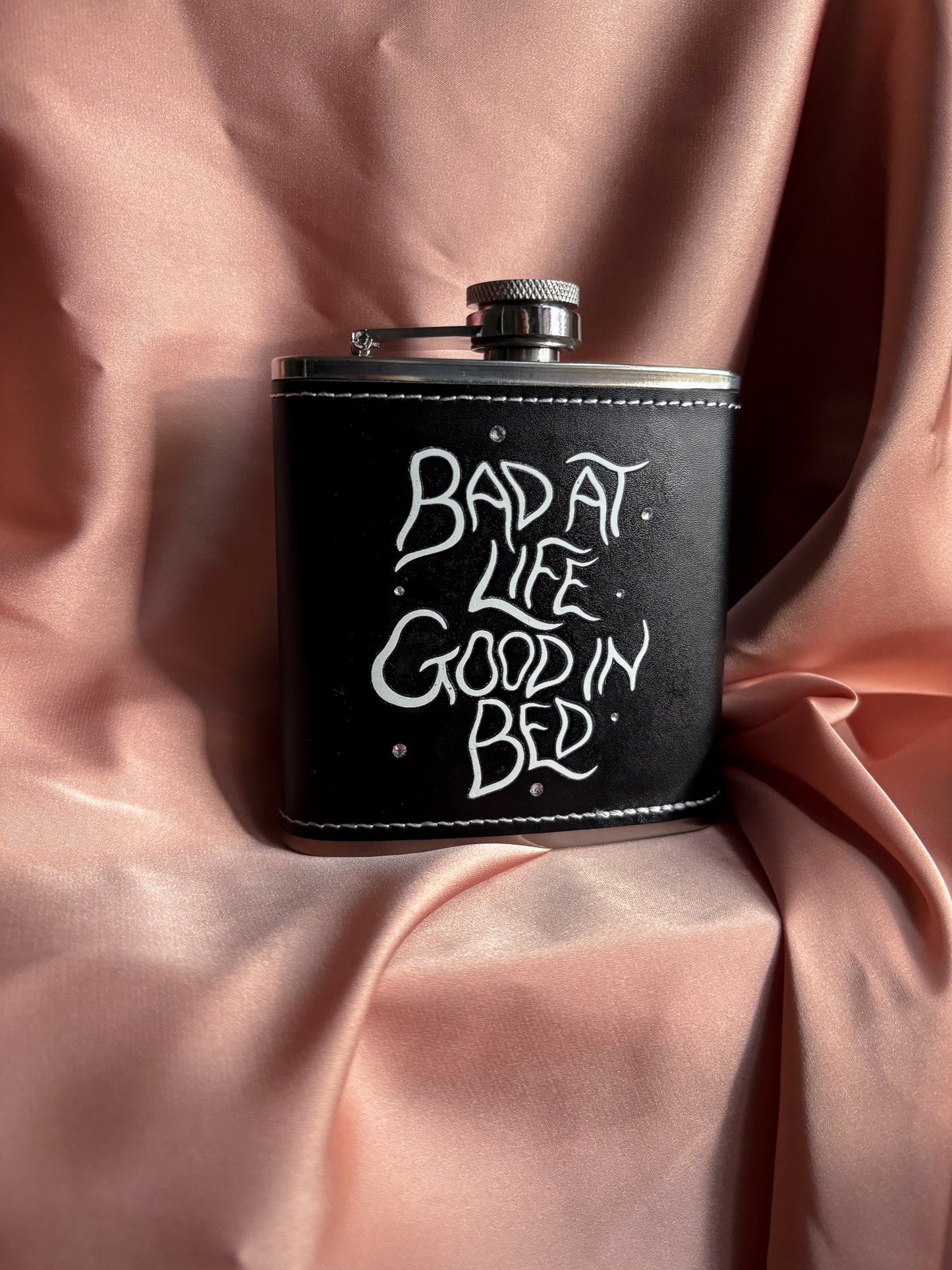 Bad at life hipflask