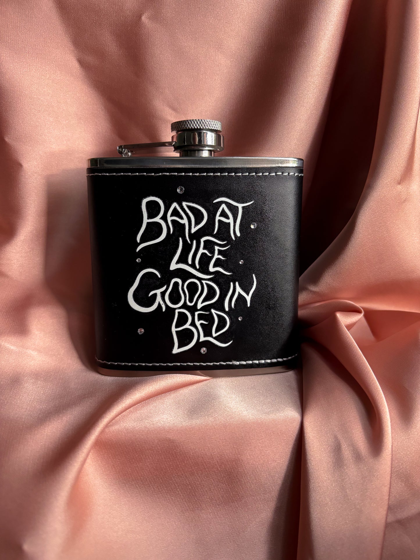 Bad at life hipflask