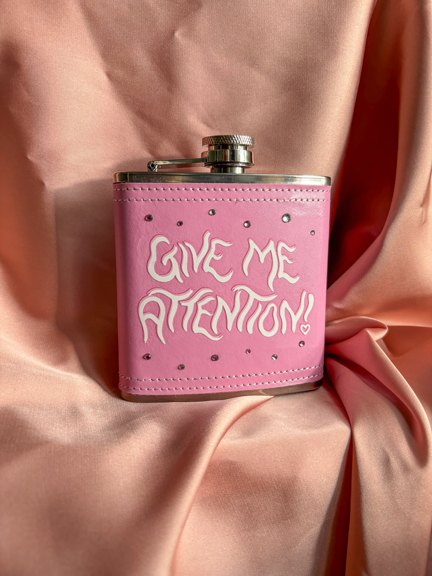 Give me attention hip flask