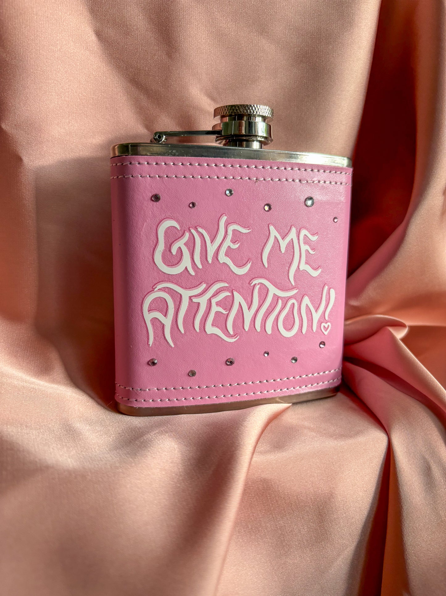 Give me attention hip flask