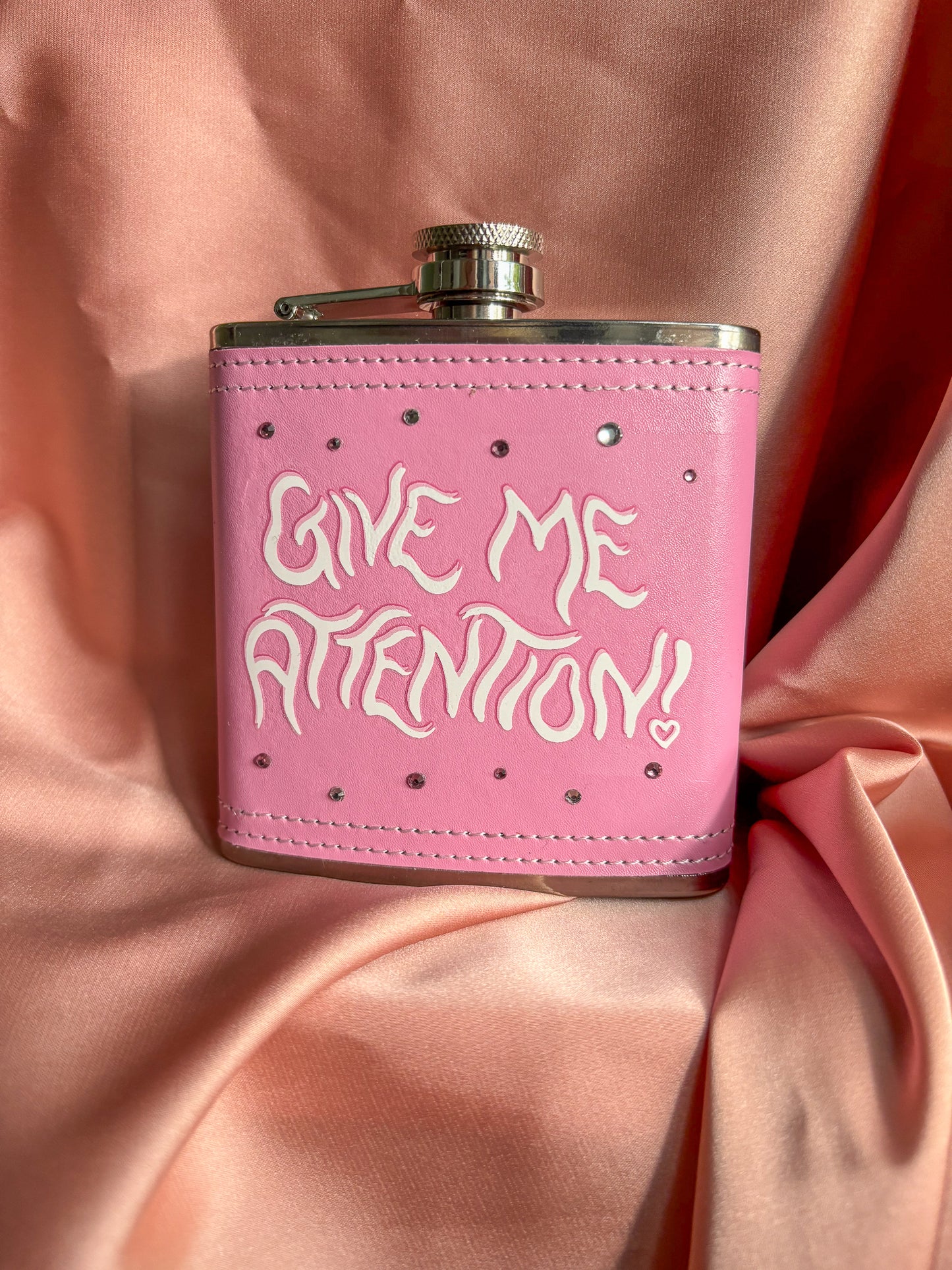 Give me attention hip flask