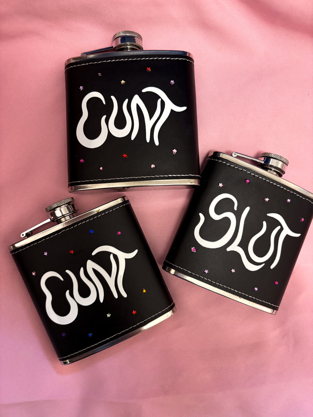 Star Gem Cunt Hip Flask