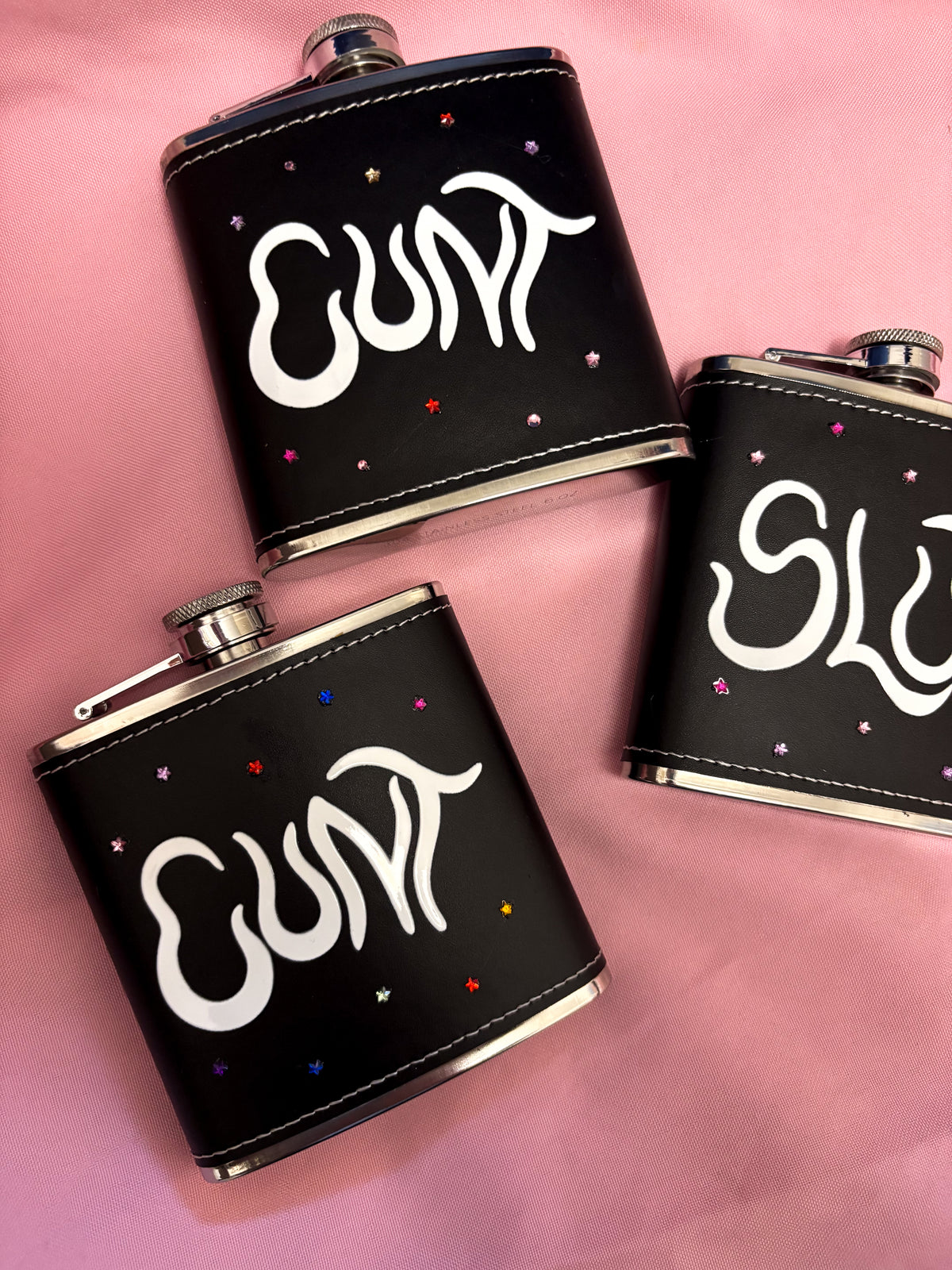 Star Gem Cunt Hip Flask