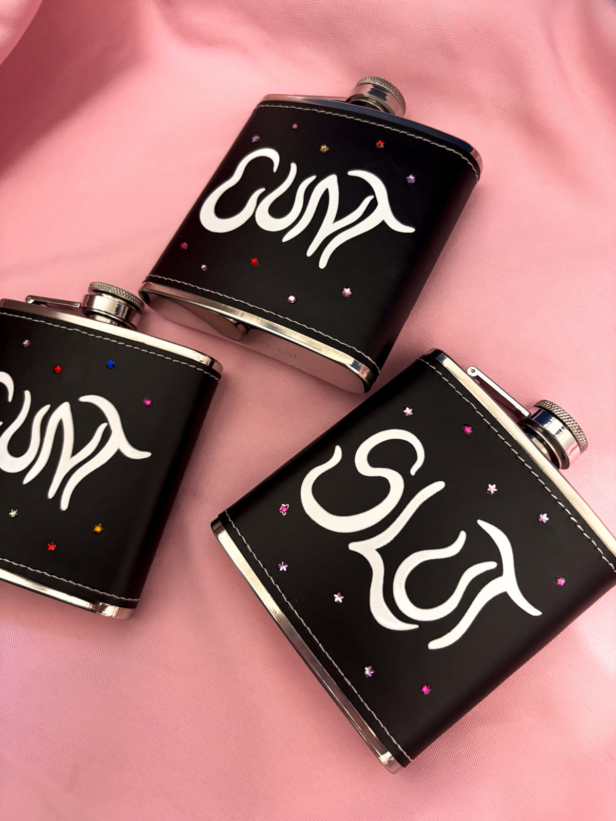 Star Gem Slut Hip Flask
