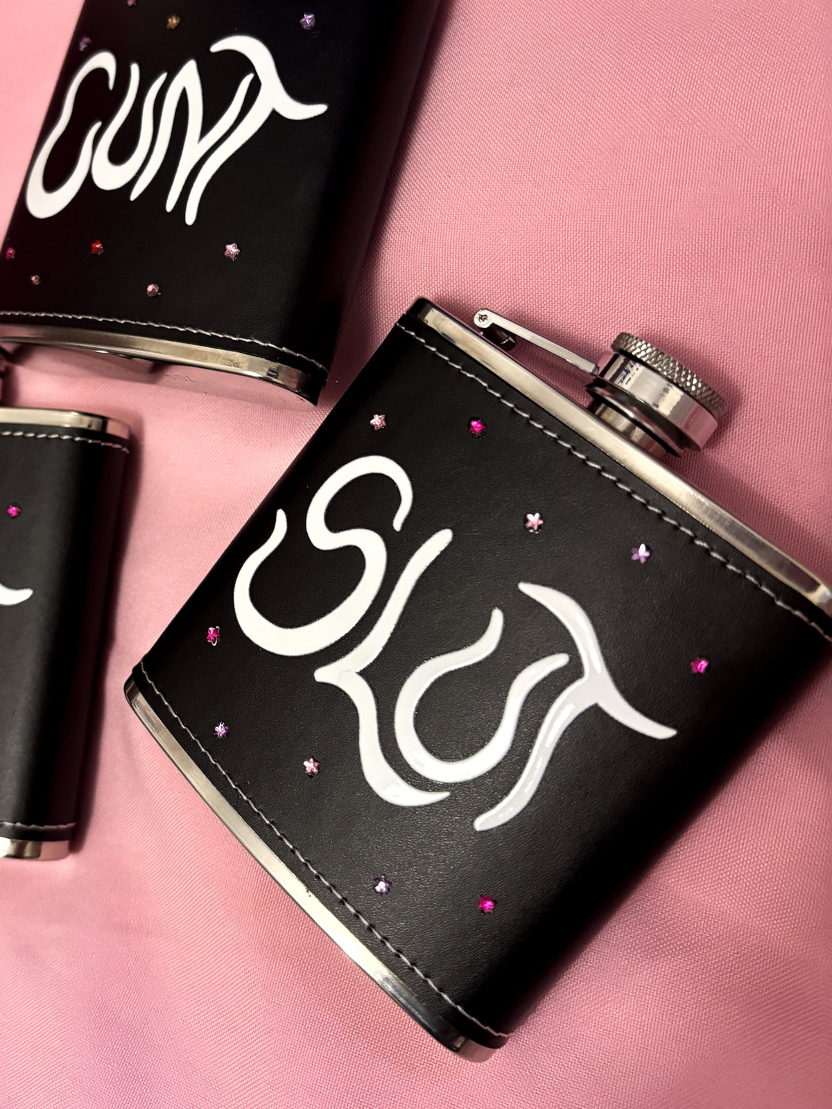 Star Gem Slut Hip Flask