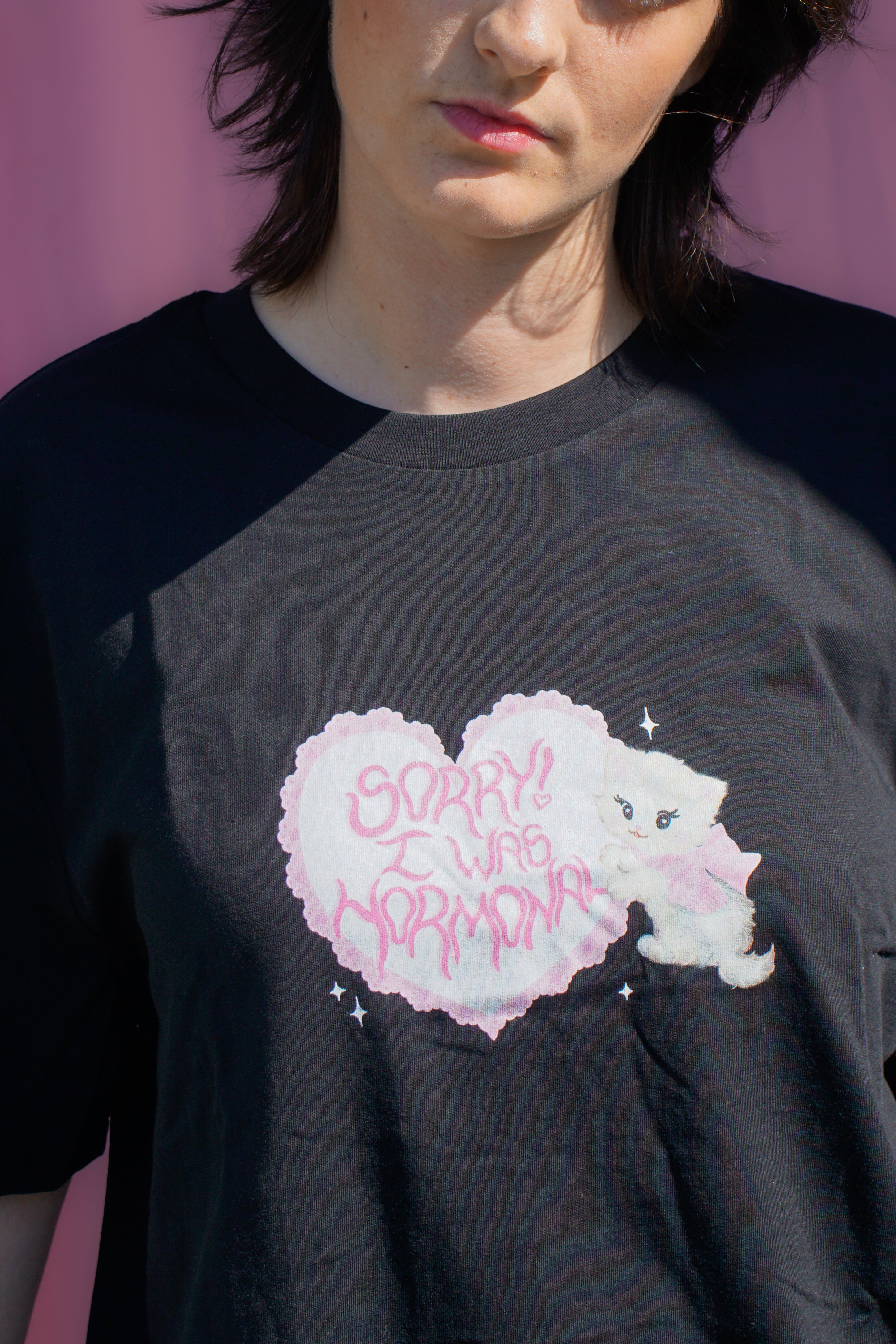 Sorry! I was hormonal black t-shirt