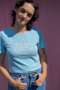 Eat pasta, kiss girls, bask in the sun baby tee.