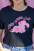 Busy serving cunt cropped baby tee