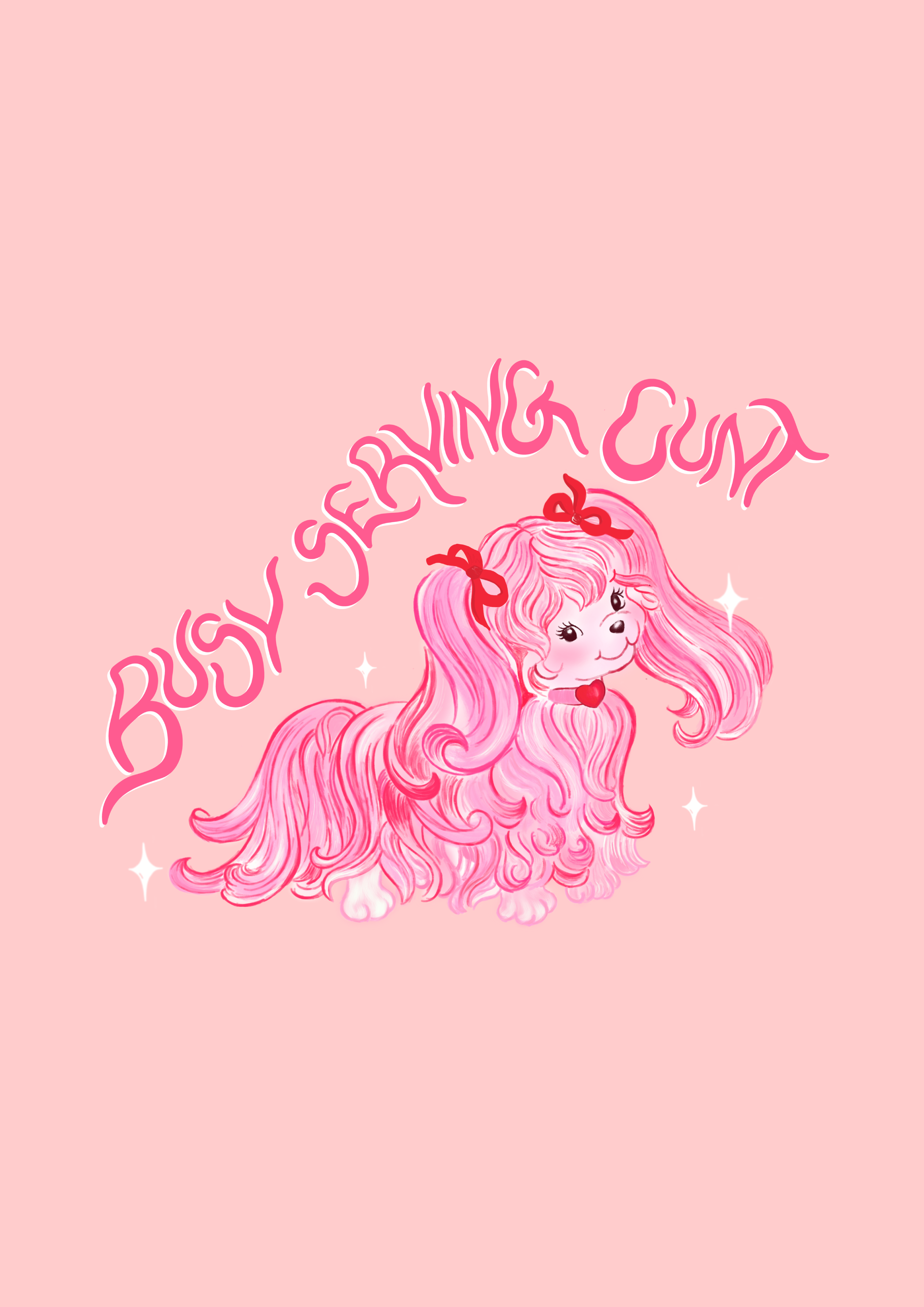 Busy serving cunt print