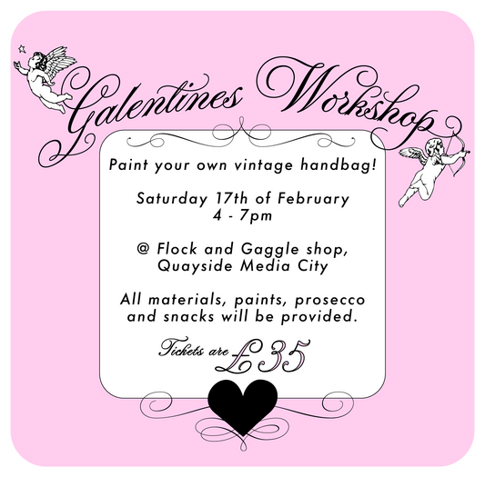🎀 Galentines Handbag Painting Workshop 🎀 - Saturday the 17th February
