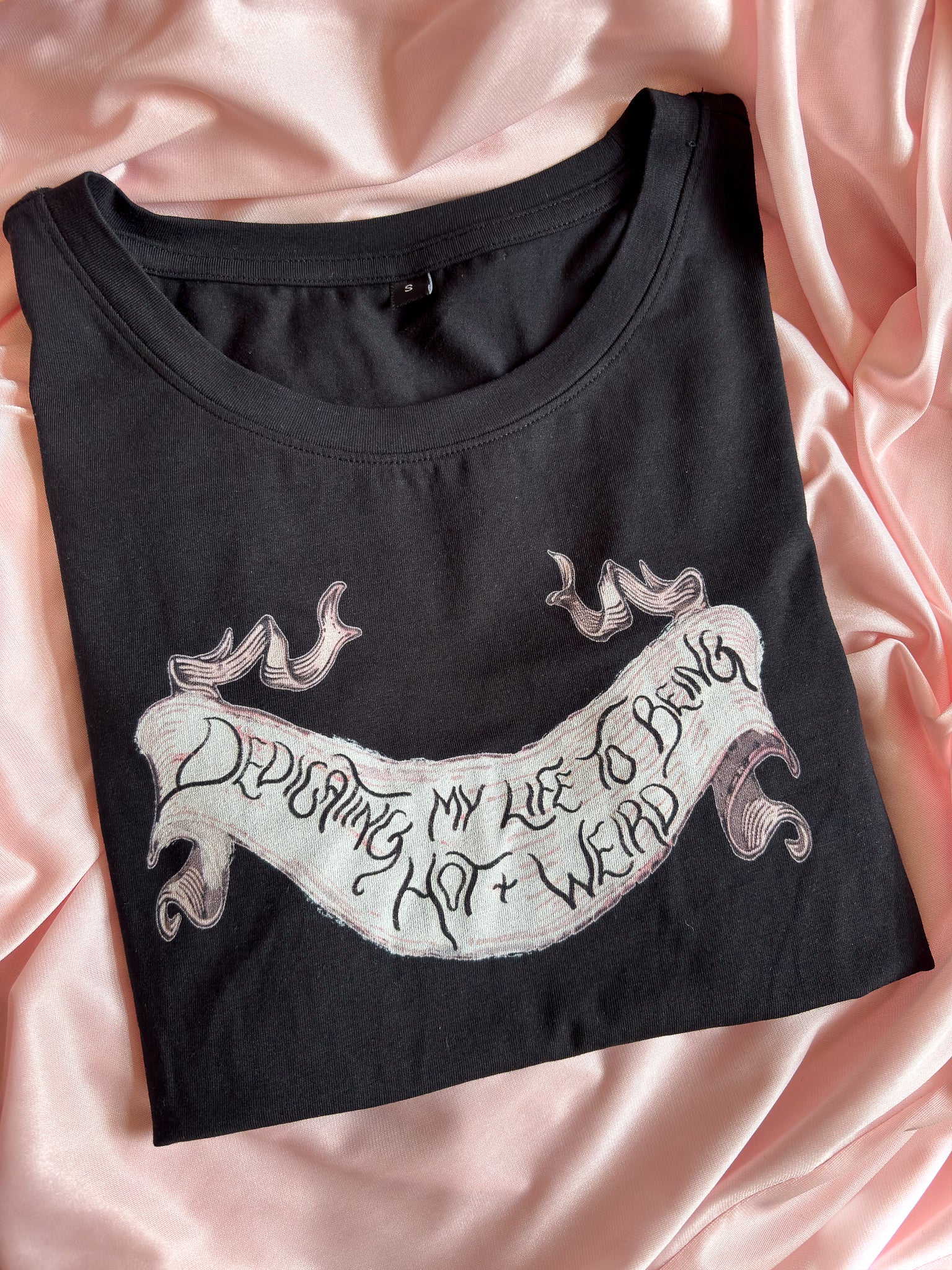 Dedicating my life to being hot and weird baby tee