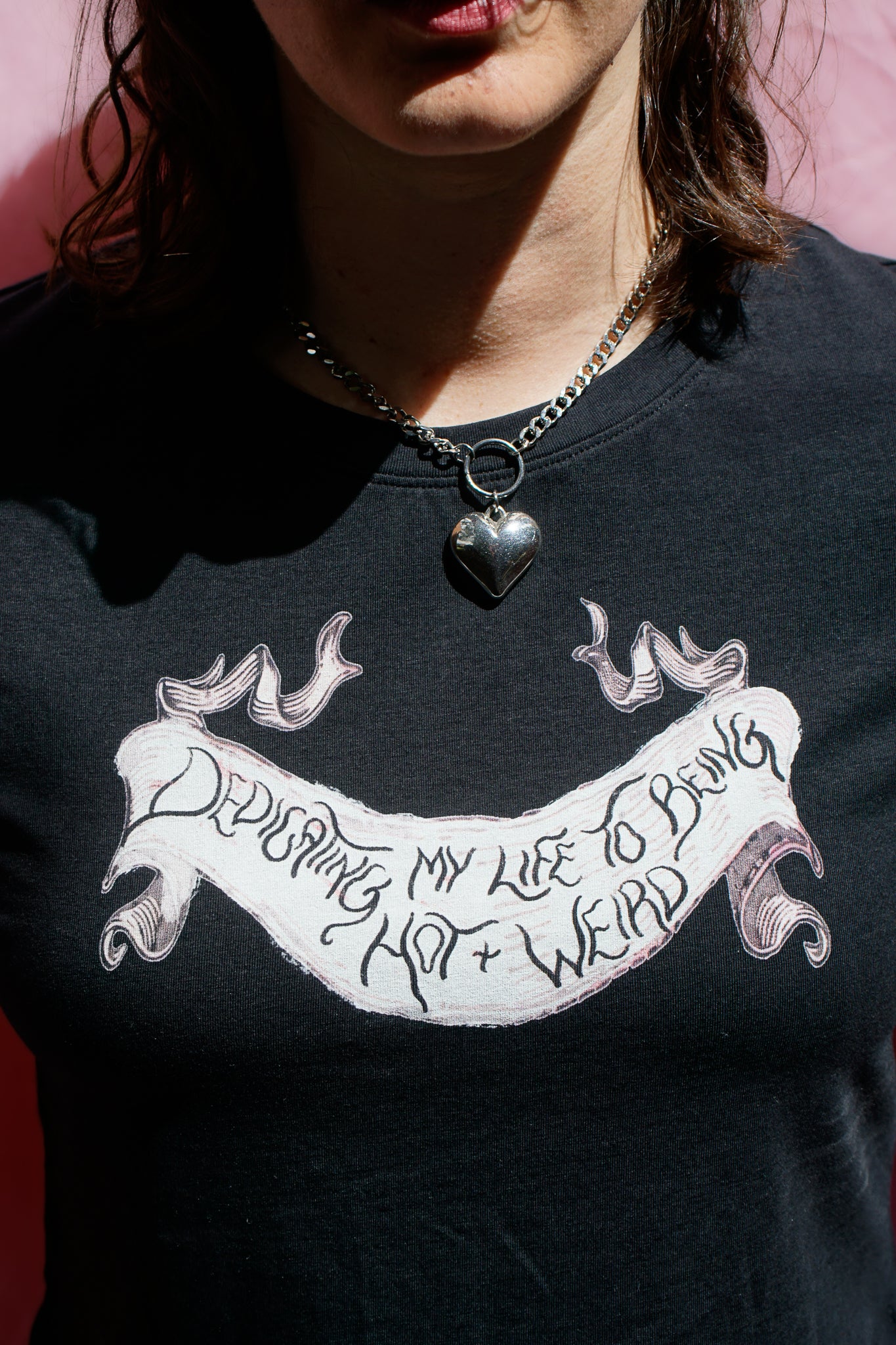 Dedicating my life to being hot and weird baby tee