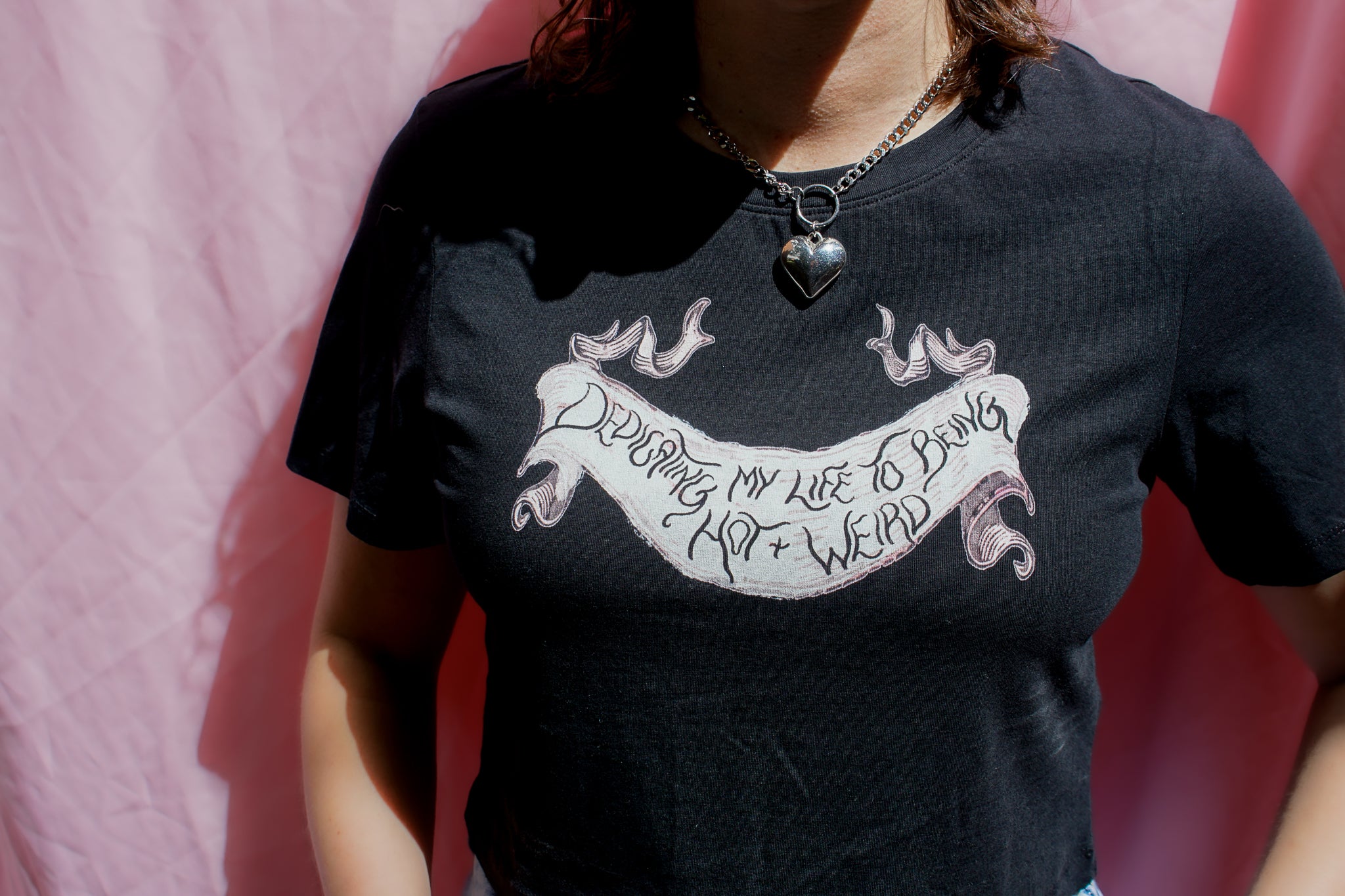 Dedicating my life to being hot and weird baby tee