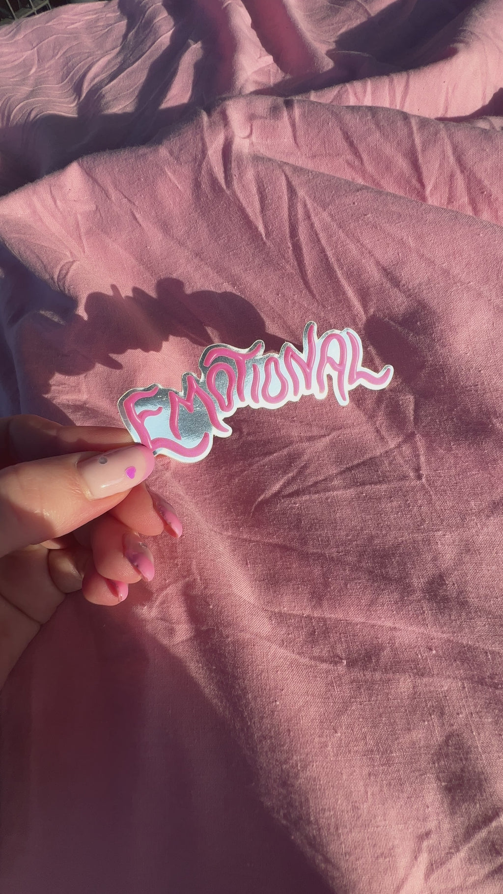 Emotional vinyl sticker