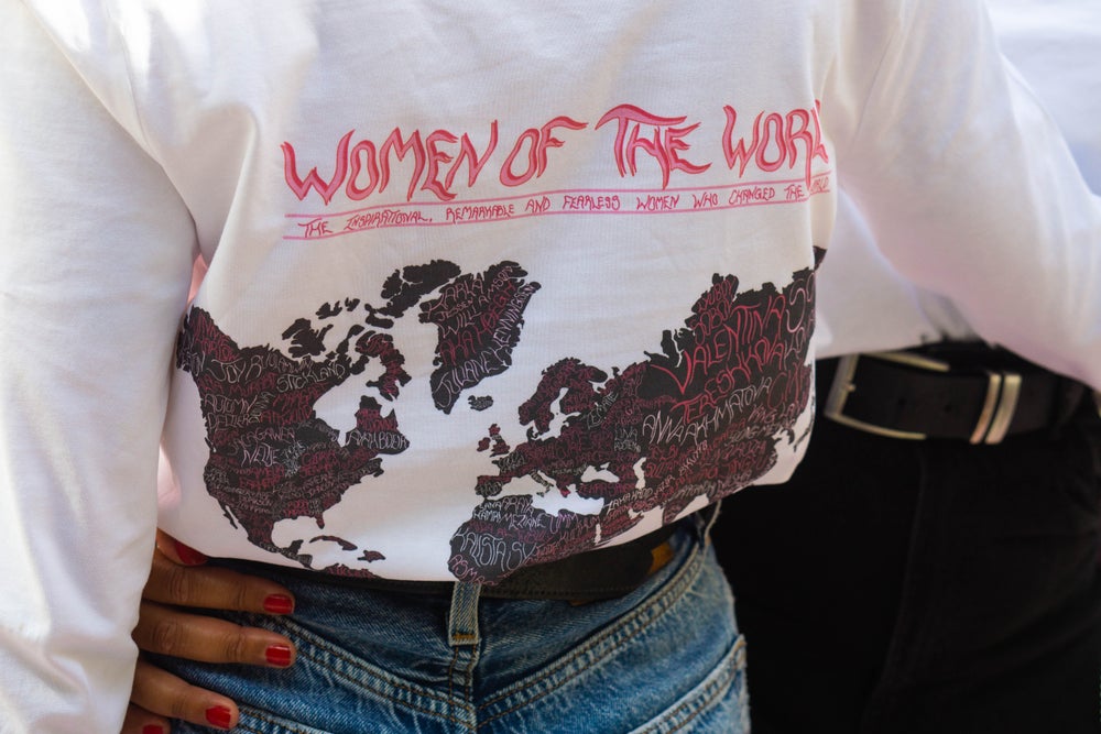 the long sleeve women of the world t-shirt