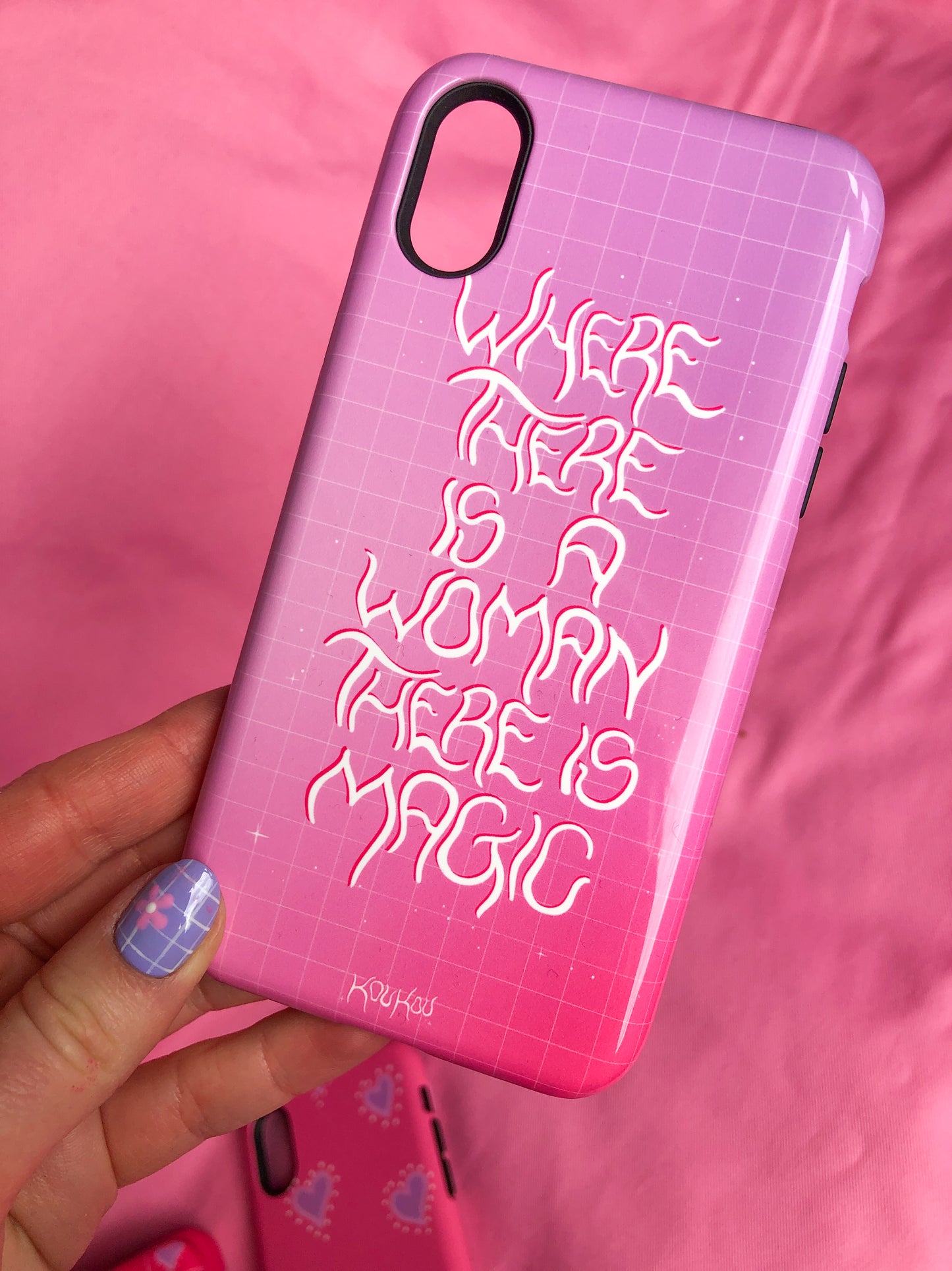 Where there is a woman there is magic! phonecase