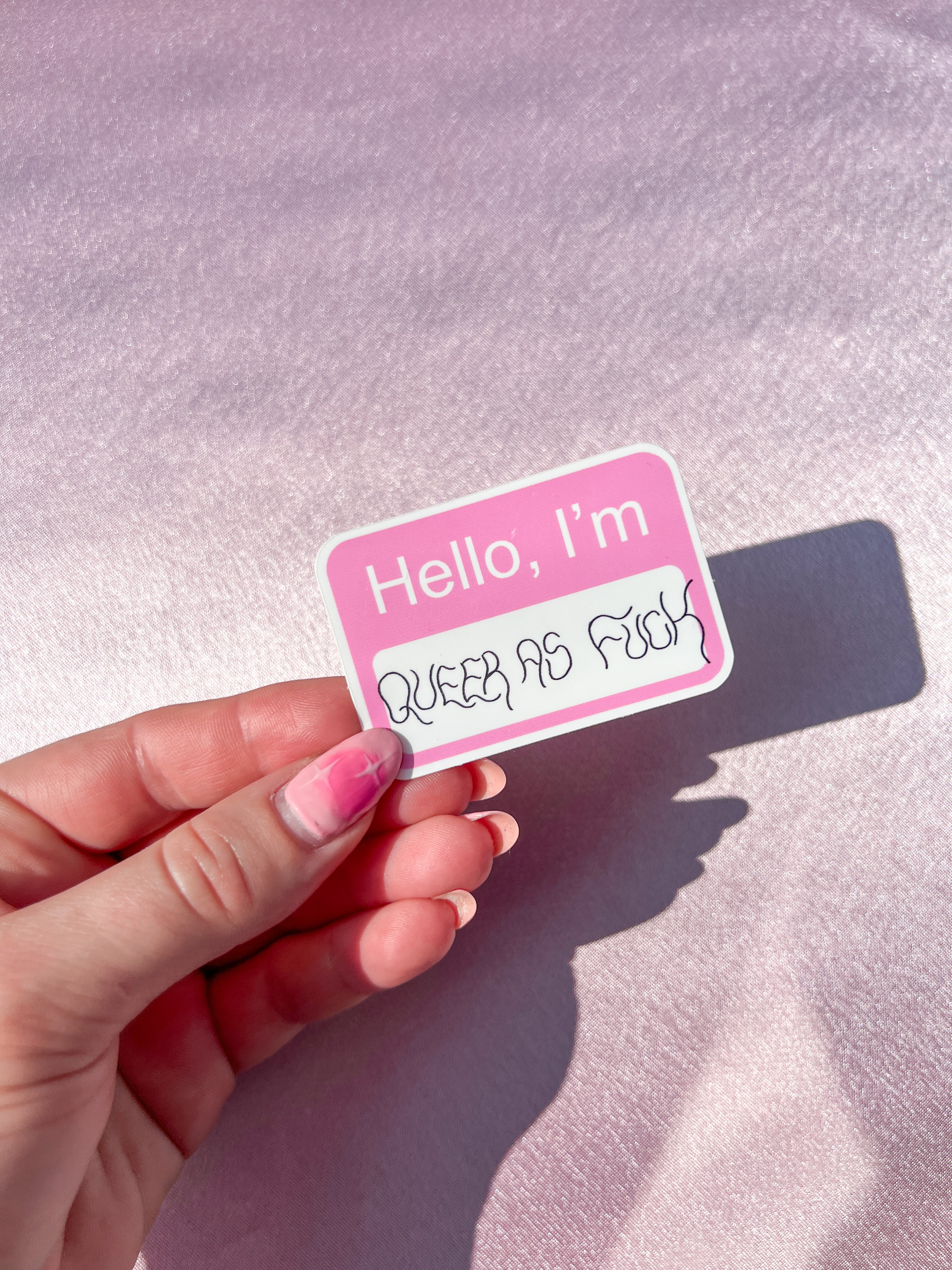 hello I'm queer as fuck sticker