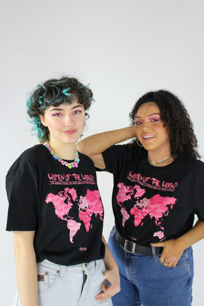 Women of the world black short sleeved t-shirt